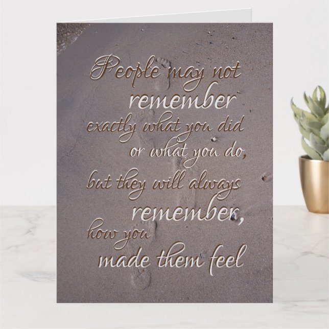 Sympathy Loss Family Comfort Expressons of Grief Card (Small Plant)