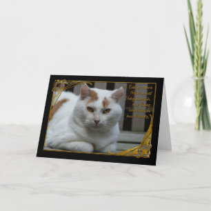 Sympathy loss of cat card