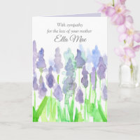 Sympathy Loss Of Mother Flowers Custom Name