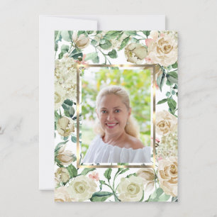Sympathy Loving Memory Floral THANK YOU Photo