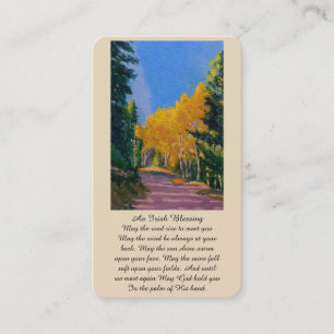 Sympathy Memorial Irish Blessing Prayer Card