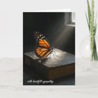 Sympathy Monarch Butterfly On a Holy Bible