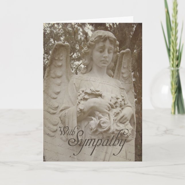 Sympathy | Mourning Angel Greeting Card (Front)