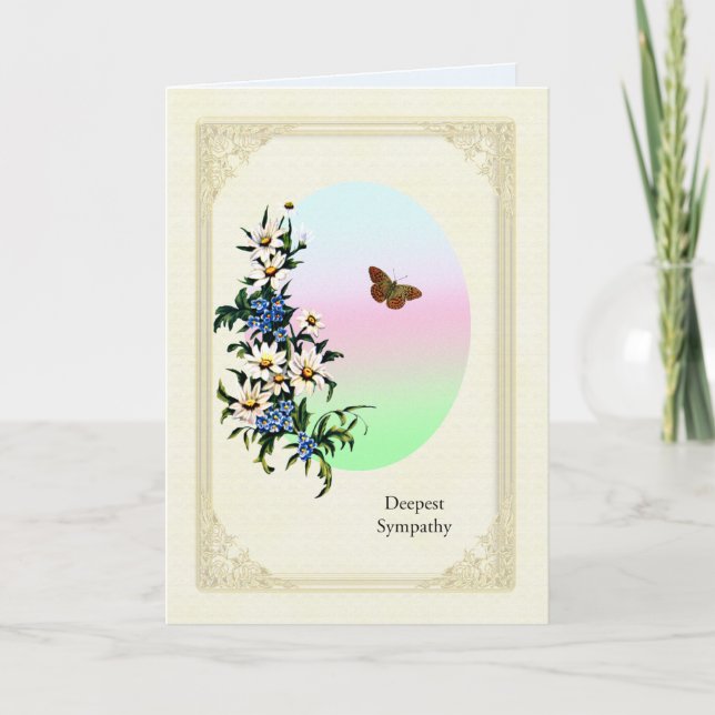 Sympathy on Loss, Flowers Card (Front)
