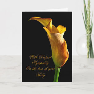 Sympathy on loss of baby card