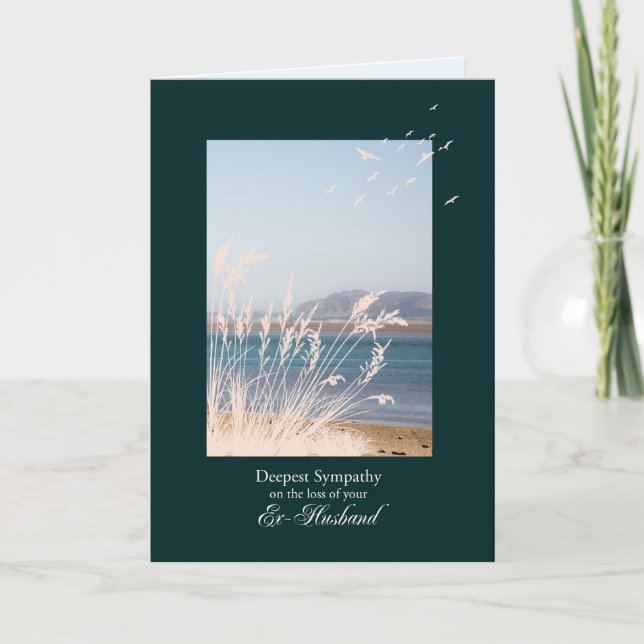 Sympathy on Loss of Ex-Husband, Grasses Card (Front)