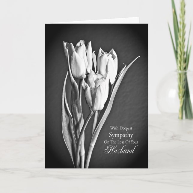Sympathy on loss of husband. card (Front)