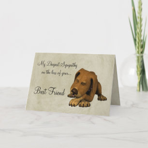 Sympathy on loss of pet-Dog/with poem Card