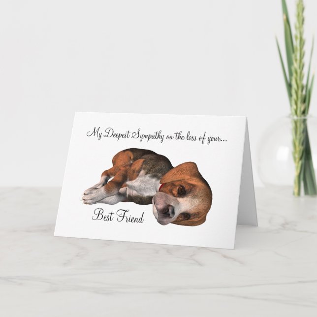 Sympathy on loss of pet-Dog/with poem Card (Front)