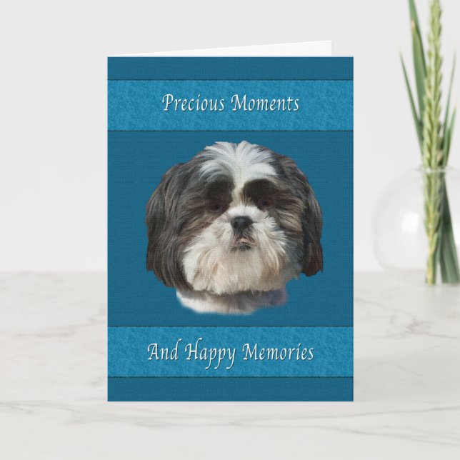 Sympathy on Loss of Pet, Shih Tzu Dog Card (Front)