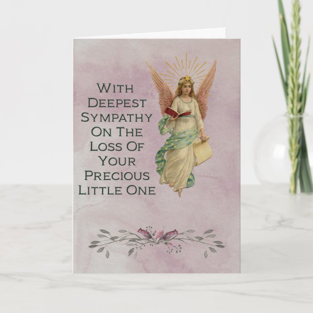 Sympathy on the loss of a baby card (Front)