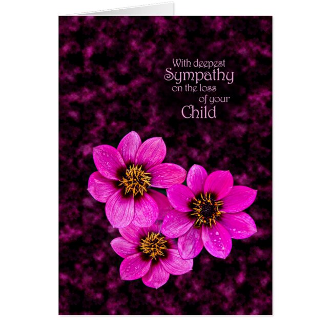 Sympathy on the loss of a child (Front)