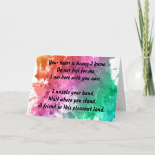 Sympathy on the Loss of a Pet Card