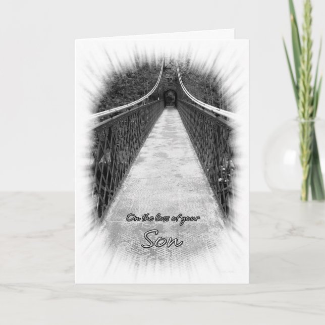 Sympathy on the Loss of Your Son Bridge Card (Front)