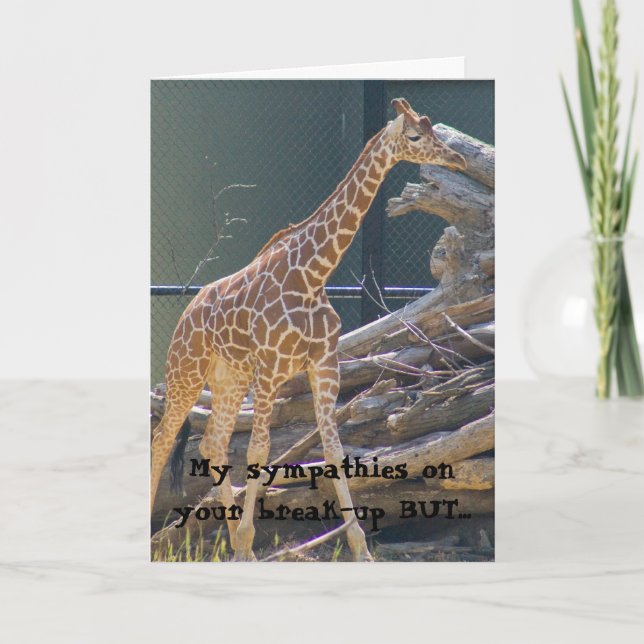 sympathy on your break-up card (Front)