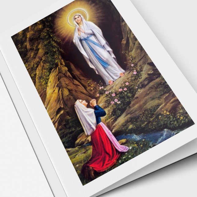 Sympathy Our Lady of Lourdes Funeral Thank You Card (Sympathy Our Lady of Lourdes Funeral Thank You Cards)