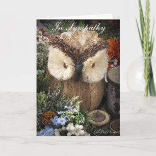 Sympathy Owl with spiritual verse Card