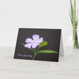Sympathy Periwinkle Greeting Card