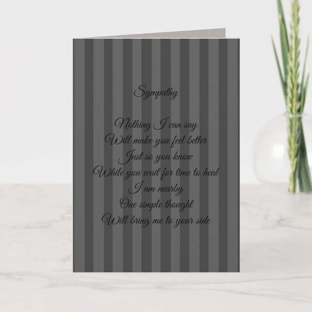 Sympathy Personalised Card (Front)