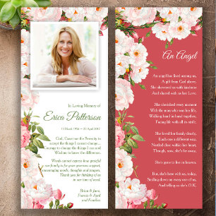 Sympathy Photo Funeral Thank You Card Blossoms