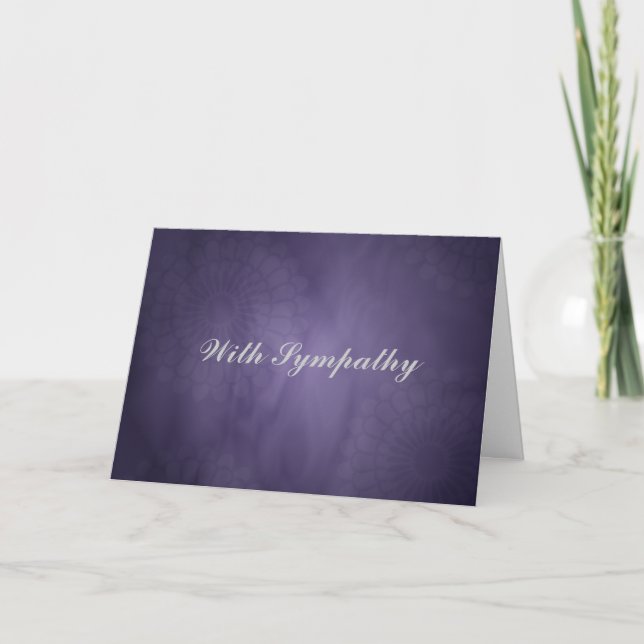 Sympathy Purple Card (Front)