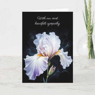 Sympathy Purple Iris Card