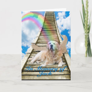 Sympathy - Rainbow Bridge - Golden Retriever Card