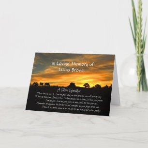 Sympathy Spiritual with Custom Name  Card