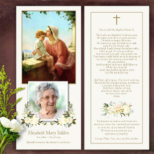 Sympathy St Ann & Mary Funeral Thank You Card