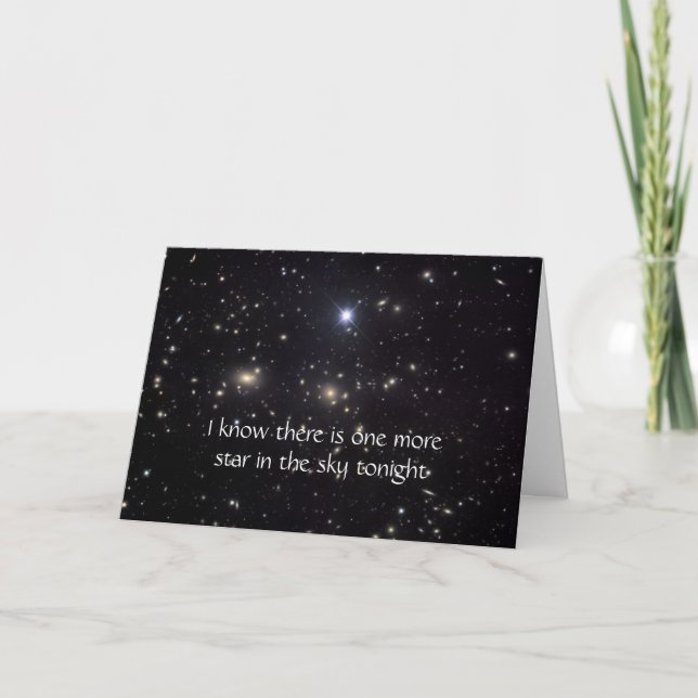 Sympathy Star In The Sky Card (Front)