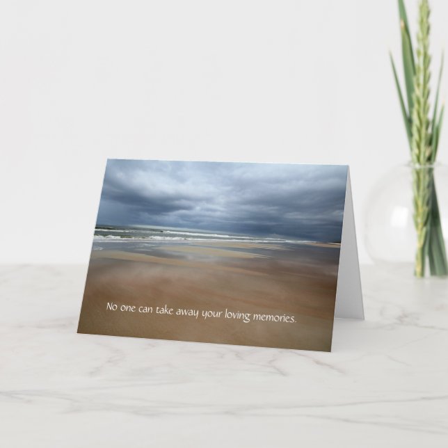 Sympathy Storm Clouds Card (Front)