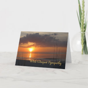 Sympathy Sunset Frye Poem Card