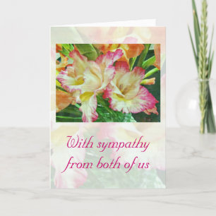 Sympathy Textured Gladiola Card