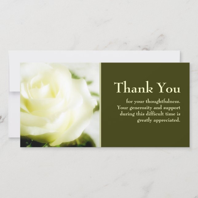 Sympathy Thank You Card (Front)
