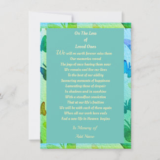 Sympathy thank you digital under 2 dollars poem announcement