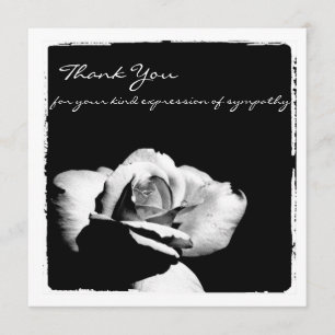 Sympathy Thank You Flat Photo Card