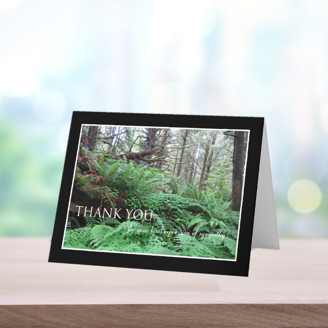 Sympathy Thank You Note Card -- Forest (Creator Uploaded)