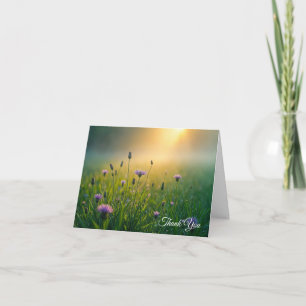 Sympathy Thank You Wildflower Field Card