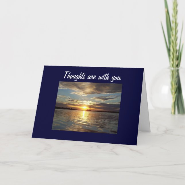 SYMPATHY THOUGHTS ARE WITH YOU CARD (Front)