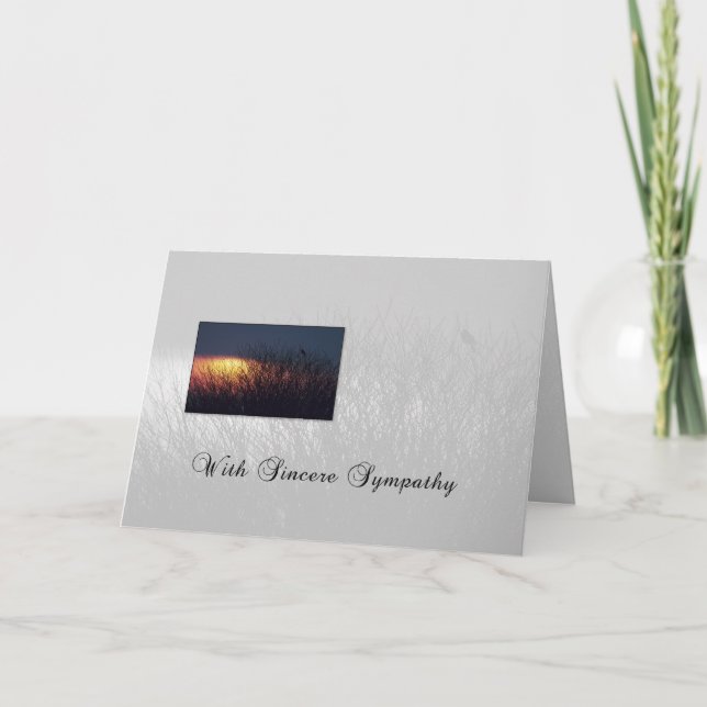 Sympathy Trees Bird Card (Front)