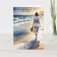 Sympathy Woman Walking the Beach