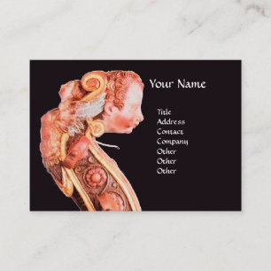 SYMPHONIA,CLASSIC MUSIC Antique Violin Scroll Business Card
