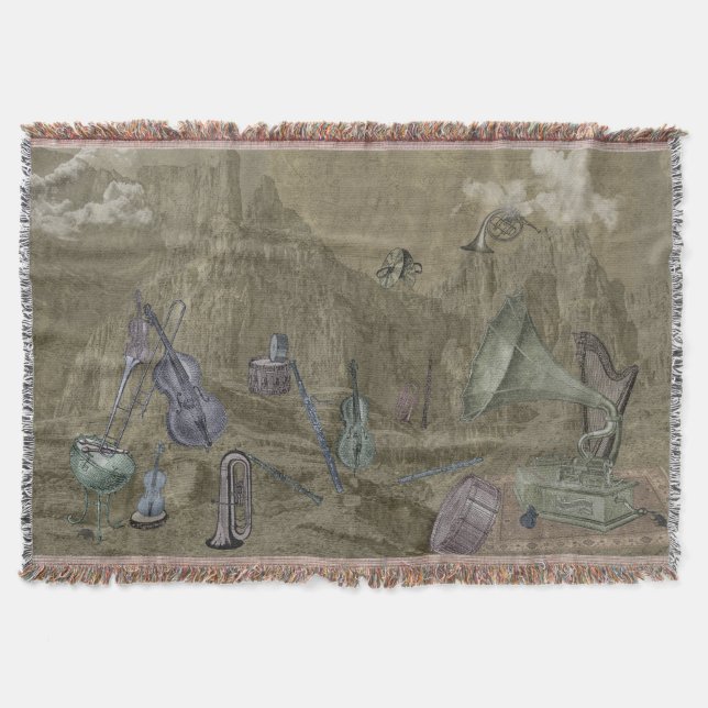 Symphonic Mountains Throw Blanket (Front)