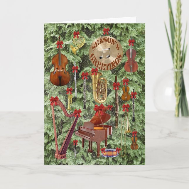Symphonic Season's Greetings Holiday Card (Front)