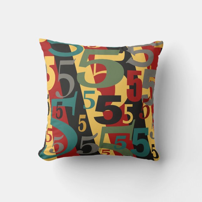 Symphony # 5 Fifth or Fiftieth Birthday Annivesary Cushion (Front)