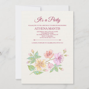 Symphony Floral Invitation