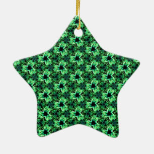 Symphony in Green  Ceramic Ornament