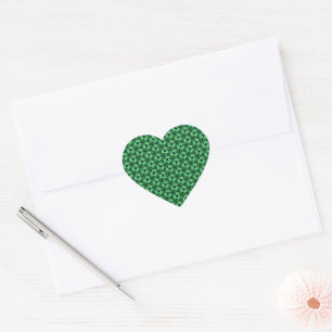 Symphony in Green Heart Sticker