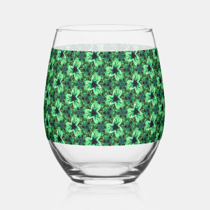 Symphony in Green Stemless Wine Glass