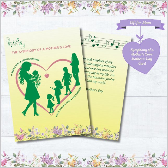 Symphony of a Mother's Love Mother's Day Card (Symphony of a Mother's Love Happy Mother's Day Card)
